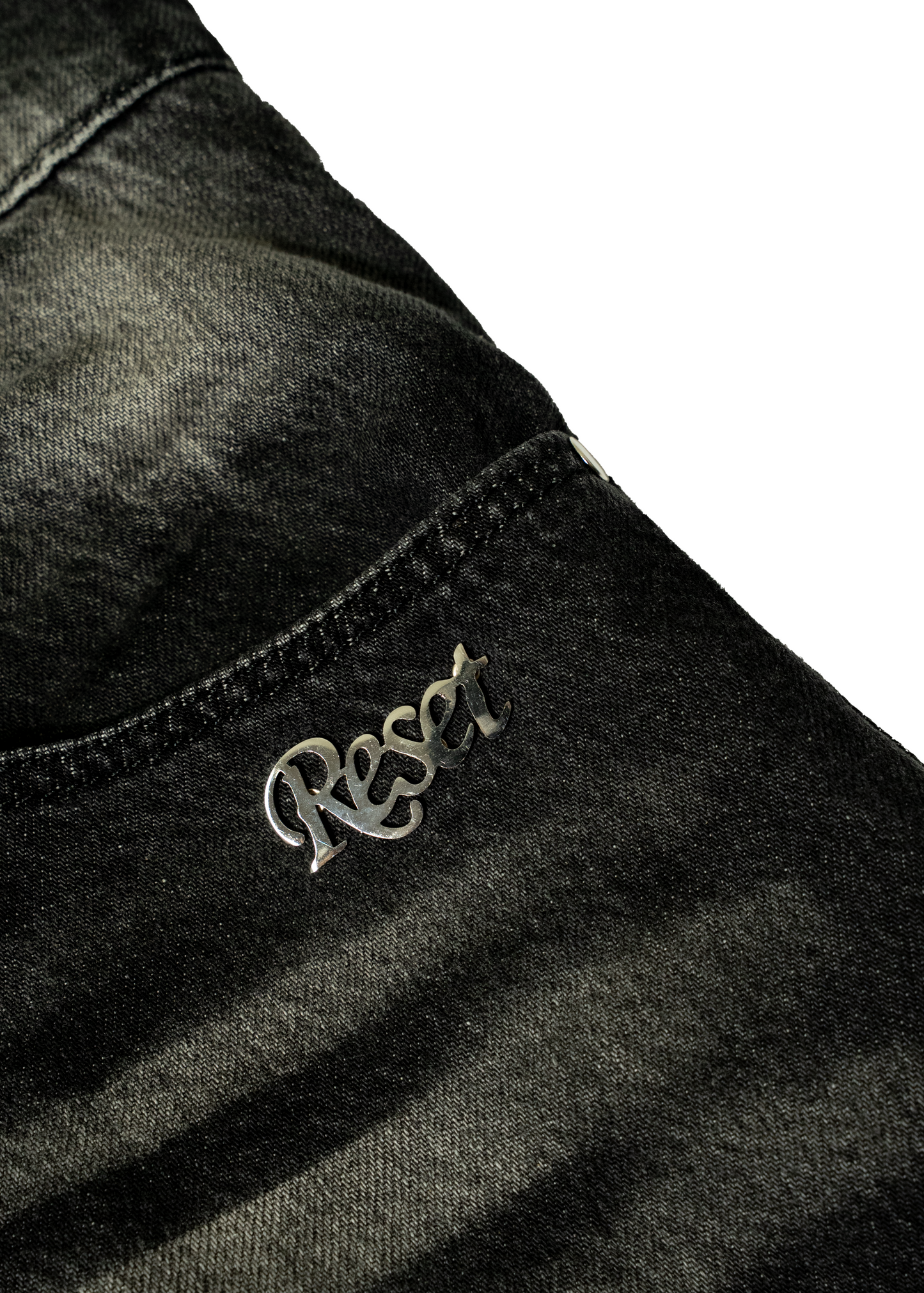 BLACK LOGO JEANS